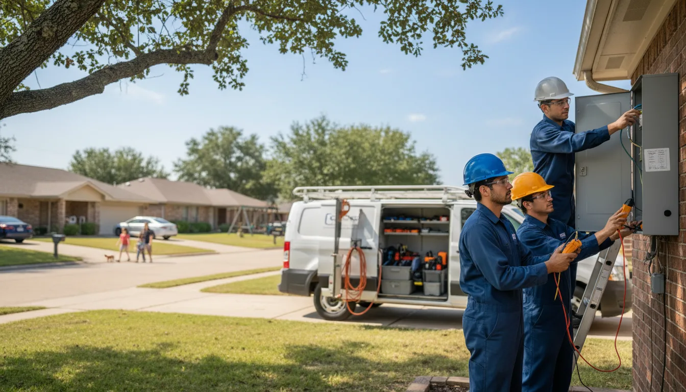 Certified electrician providing emergency electrical services in Goodell, IA